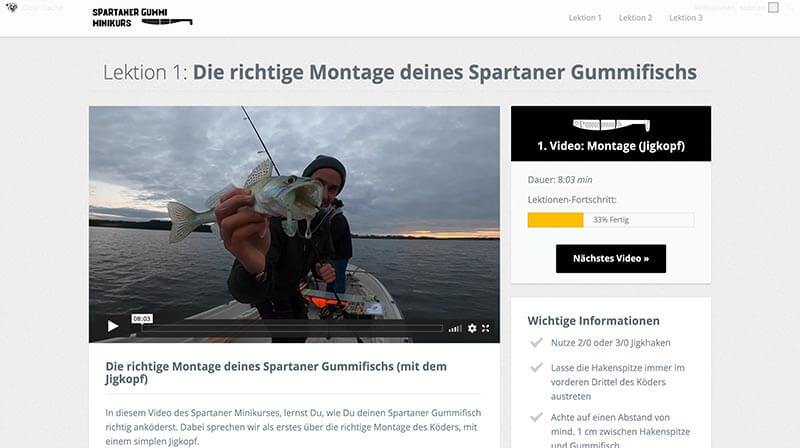 Spartaner Komplettset inkl. 16 Gummifische